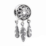 925 Sterling Silver Family Tree Heart Charm Bead for Bracelets