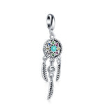 925 Sterling Silver Family Tree Heart Charm Bead for Bracelets