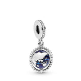 925 Sterling Silver Family Tree Heart Charm Bead for Bracelets