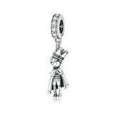 925 Sterling Silver Family Tree Heart Charm Bead for Bracelets
