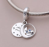 925 Sterling Silver Family Tree Heart Charm Bead for Bracelets