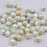 100PCS 11-12MM Natural Freshwater Pearl Loose Bead Defective DIY Jewelry Making