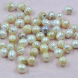 100PCS 11-12MM Natural Freshwater Pearl Loose Bead Defective DIY Jewelry Making