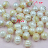 100PCS 11-12MM Natural Freshwater Pearl Loose Bead Defective DIY Jewelry Making