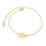 Stainless Steel Lucky Angel Number Cuff Bracelet