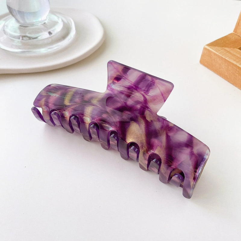Colorful Shark Clip For Girls Green Tortoise Shell Hair Claw Clips