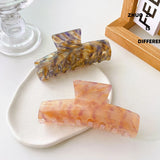 Colorful Shark Clip For Girls Green Tortoise Shell Hair Claw Clips