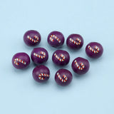 20Pcs Christmas Candy Cane Round Beads 16mm Hemu DIY Loose Beads