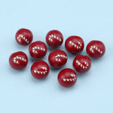 20Pcs Christmas Candy Cane Round Beads 16mm Hemu DIY Loose Beads