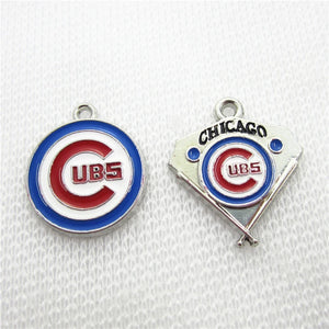 20pcs American Baseball Cubs Dangle Charms DIY Bracelet Necklace Jewelry