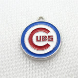 20pcs American Baseball Cubs Dangle Charms DIY Bracelet Necklace Jewelry