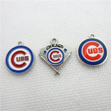 20pcs American Baseball Cubs Dangle Charms DIY Bracelet Necklace Jewelry