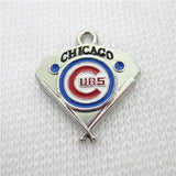 20pcs American Baseball Cubs Dangle Charms DIY Bracelet Necklace Jewelry