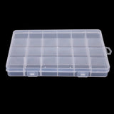 24 Slots Plastic Storage Box Case Transparent Organizer Beads Earring Jewelry