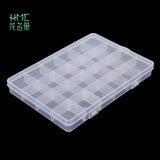 24 Slots Plastic Storage Box Case Transparent Organizer Beads Earring Jewelry