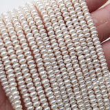 3-4mm Freshwater Flat Bead Pearl DIY Loose Bead Semi-Finished Jewelry Material