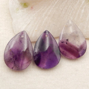 3pcs Natural Amethyst Hand Earrings Bead Charms for Earrings Making