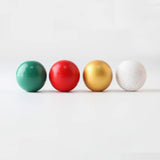40mm Wooden Beads & Golden Bells Kids Toys DIY Christmas Decor