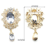 Trendy 2-Piece Pin Rhinestone Pendant DIY Jewelry for Europe & America