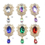Trendy 2-Piece Pin Rhinestone Pendant DIY Jewelry for Europe & America