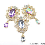 Trendy 2-Piece Pin Rhinestone Pendant DIY Jewelry for Europe & America