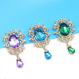 Trendy 2-Piece Pin Rhinestone Pendant DIY Jewelry for Europe & America