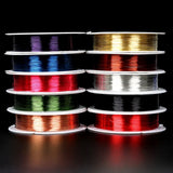 8/10/15M Copper Wire Mixed Beading Wire 10 Colors 0.3/0.4MM DIY Jewelry Making