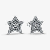 925 Silver Heart & Round Charm Earrings