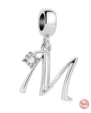 925 Silver Letter Charms for Bracelet DIY Jewelry