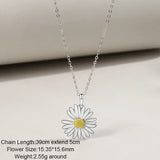925 Sterling Silver Daisy Bracelet Small Fresh Lovely Jewelry