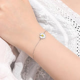 925 Sterling Silver Daisy Bracelet Small Fresh Lovely Jewelry