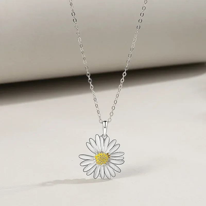 925 Sterling Silver Daisy Bracelet Small Fresh Lovely Jewelry