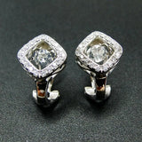 925 Silver Dancing Diamond CZ Stud Earrings for Women
