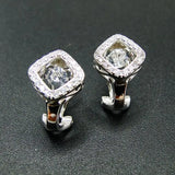 925 Silver Dancing Diamond CZ Stud Earrings for Women