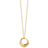 925 Sterling Silver Geometric Circle Necklace Female INS Clavicle Chain