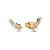 925 Sterling Silver Heart Double Round Earrings