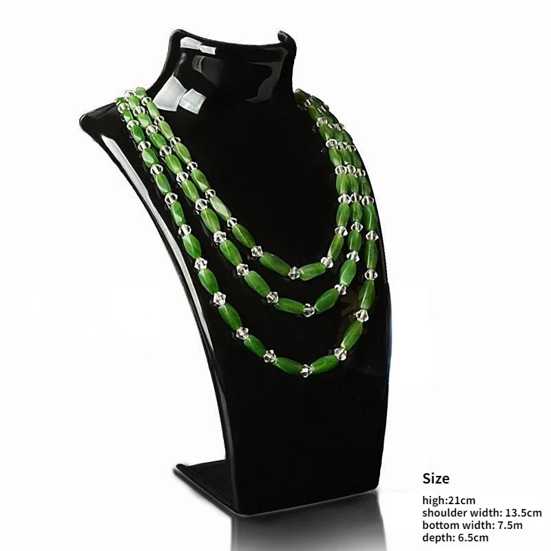Acrylic Jewelry Necklace Vertical Neck Model Portrait Neck Display Props