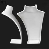 Acrylic Jewelry Necklace Vertical Neck Model Portrait Neck Display Props