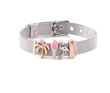 Animal Tree Slide Charms Mesh Bracelet Set DIY Charms for Women