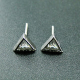 925 Silver CZ Stud Earrings Wedding Party Daily Wear Jewelry