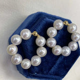 925 Silver Pearl Circle Stud Earrings For Gift / Party / Engagement