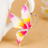 Enamel Butterfly Brooch Bouquet for Women - Colorful Hijab Brooches
