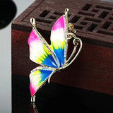 Enamel Butterfly Brooch Bouquet for Women - Colorful Hijab Brooches