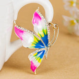 Enamel Butterfly Brooch Bouquet for Women - Colorful Hijab Brooches