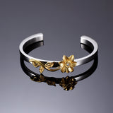 Sun Flower Bracelet Cremation Jewelry Love Eternity Ashes Urn Locket Bangle