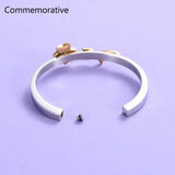 Sun Flower Bracelet Cremation Jewelry Love Eternity Ashes Urn Locket Bangle
