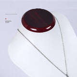 PU Leather Jewellery Display Necklaces Bust Pendants Stand Choker Holder