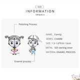 925 Sterling Silver Beads Bracelet Boy Girl Charm Jewelry