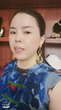 Brazilian Dubai Plated Earrings African Wedding Jewelry FHK13747
