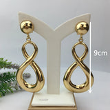 Brazilian Dubai Plated Earrings African Wedding Jewelry FHK13747